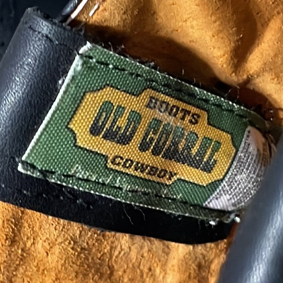 Old Corral Mens Black Harness Square Toed Boots Size 11.5 - Picture 5 of 15